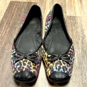 Cheetah ballet flats size 8.5- Sam & Libby